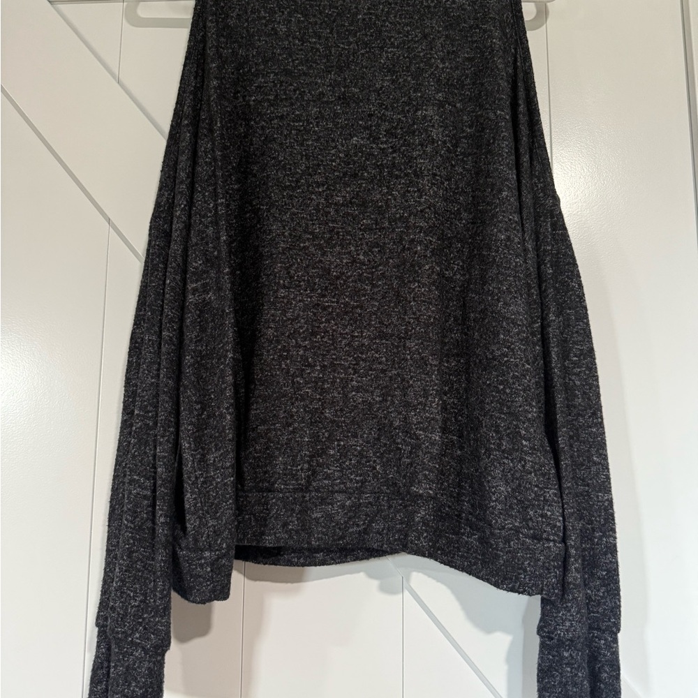 Black & Gray off the shoulder women’s sweater